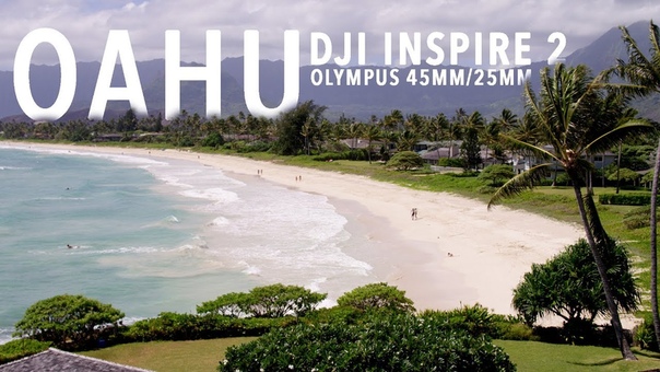 Drone Hawaii DJI INSPIRE 2 45mm, 25mm Olympus