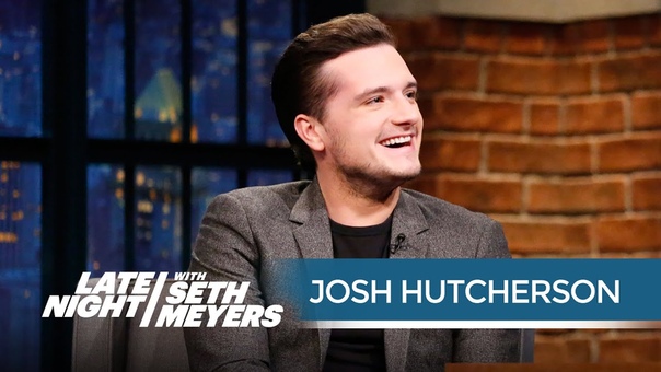 Josh Hutcherson on Living in a Hotel with His Hunger Games Co Stars Late Night with Seth