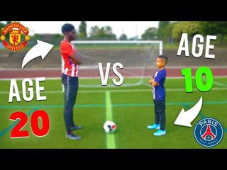 10 Year Kid NEYMAR vs 20 Year Old POGBA.. Who is better (PRO FOOTBALL COMPETITION)