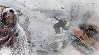 Incredible blizzard in India! People are freezing outside!