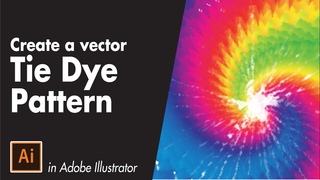 Tie Dye Vector Pattern Tutorial - Adobe Illustrator Tutorial for Beginners