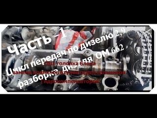 Часть -1 Дизель 2,9  ОМ 662 - 602   Процесс снятия головки блока.    С заменой всех элементов ГБЦ