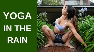 Гимнастика. YOGA IN THE RAIN