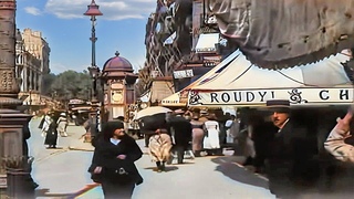 Marseille, France 1920 in color 60fps,Remastered w/sound design added