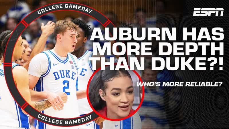 Auburn or Duke Duke relies TOO HEAVILY on Cooper Flagg Andraya Carter, ESPN College Game