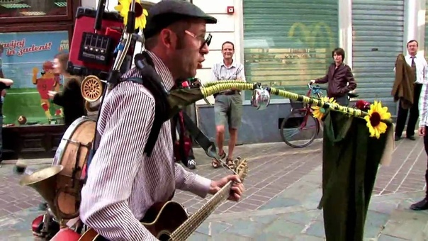 CIGO (one) MAN BAND 04 Cile ulični glasbenik, Ljubljana maj